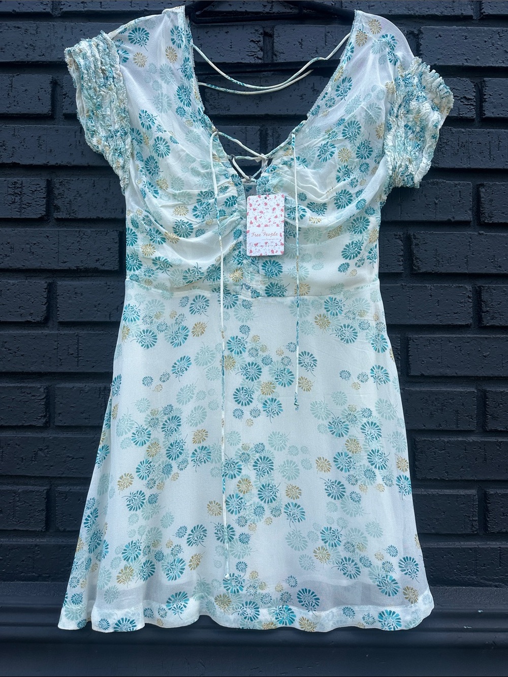 FREE PEOPLE NWT Yours Truly boho chic lined dress